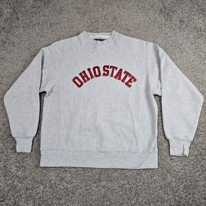 Vtg Champion Reverse Weave Sweatshirt Mens Medium Ohio State Buckeyes Gray